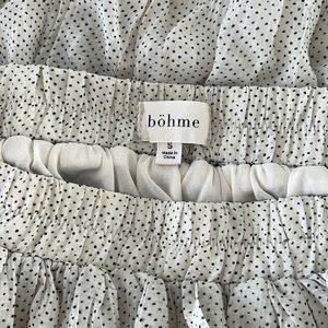 Bohme Crinkle dot midi skirt Sz. S